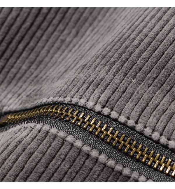 BEAMS「ワイドショートフィット フェード コーデュロイ フーデットブルゾン」|ブルゾン・スタジャン|