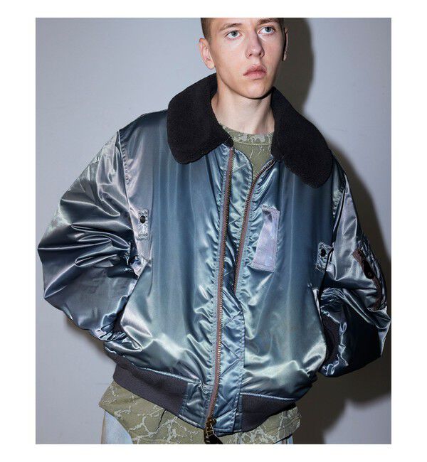 BEAMS「ワイドショートフィット B-15タイプ フライトジャケット」|ブルゾン・スタジャン|SAGE