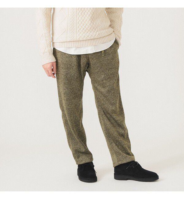 BEAMS「【別注】Gramicci / ボンディング ニット フリースパンツ」|チノ|OLIVE