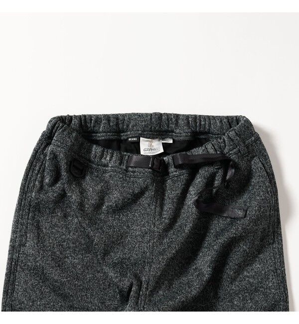 BEAMS「【別注】Gramicci / ボンディング ニット フリースパンツ」|チノ|