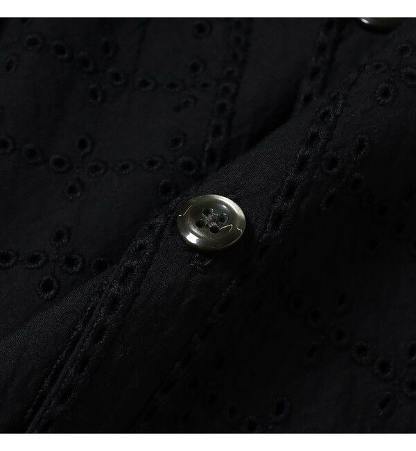 BEAMS「レース オープンカラーシャツ【リラックスフィット】」|シャツ・ブラウス|