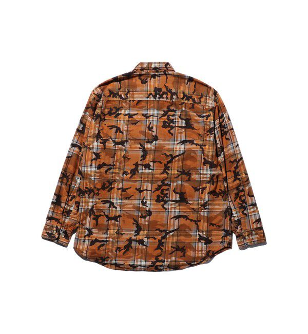BEAMS PLUS「Adventure Shirt Work Plaid Camo Over Print」|シャツ・ブラウス|