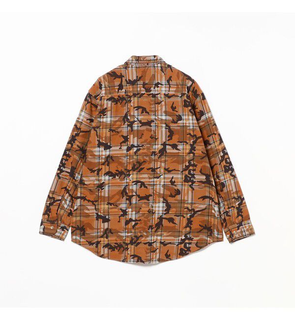 BEAMS PLUS「Adventure Shirt Work Plaid Camo Over Print」|シャツ・ブラウス|