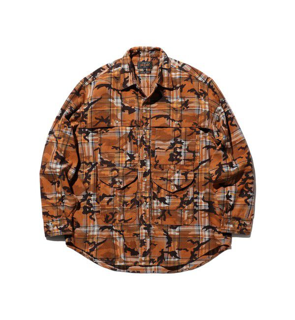 BEAMS PLUS「Adventure Shirt Work Plaid Camo Over Print」|シャツ・ブラウス|