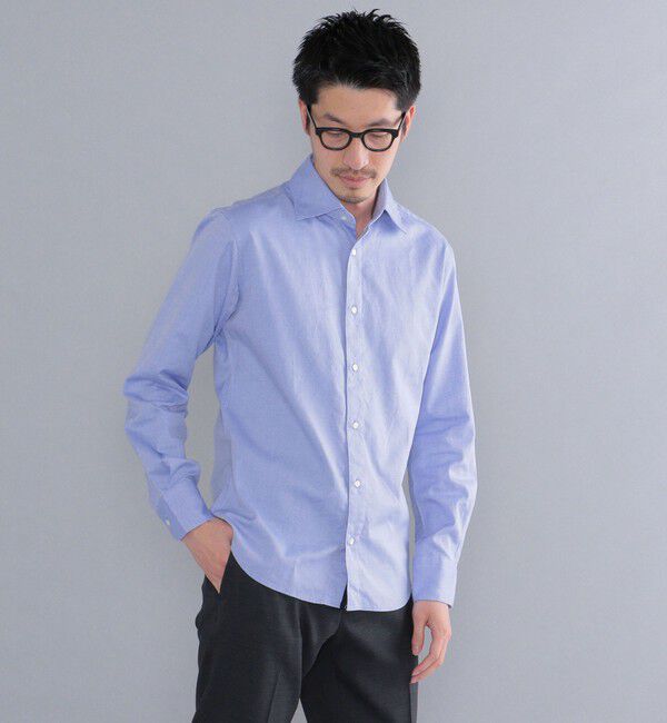 SHIPS「SHIPS：ウォッシュド オックスフォード カラー 無地 シャツ」|シャツ・ブラウス|スカイブルー
