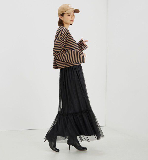 SHIPS for women「〈手洗い可能〉チュール リバーシブル ギャザー スカート◇」|スカート|