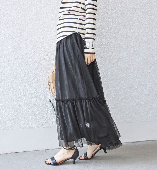 SHIPS for women「〈手洗い可能〉チュール リバーシブル ギャザー スカート◇」|スカート|