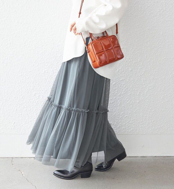 SHIPS for women「〈手洗い可能〉チュール リバーシブル ギャザー スカート◇」|スカート|