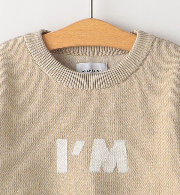 SHIPS KIDS「ARCH&LINE:110～145cm /〈手洗い可能〉オーガニック コットン  I&rsquo;M KNIT」|ニット・セーター|