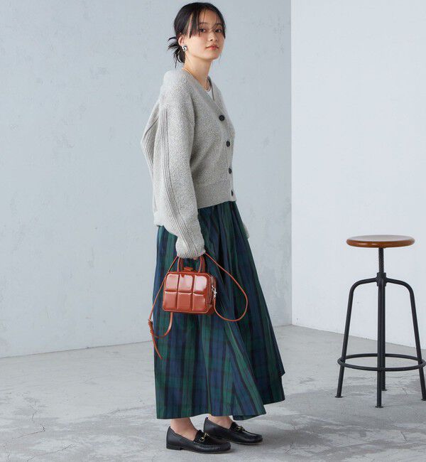 SHIPS for women「〈手洗い可能〉パイル編み コンビ カーディガン ◇」|カーディガン|