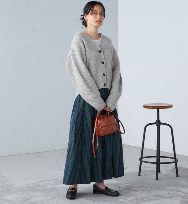 SHIPS for women「〈手洗い可能〉パイル編み コンビ カーディガン ◇」|カーディガン|