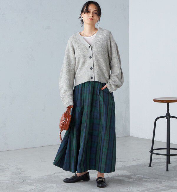 SHIPS for women「〈手洗い可能〉パイル編み コンビ カーディガン ◇」|カーディガン|