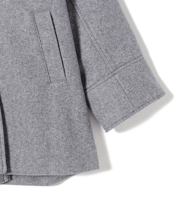 SHIPS for women「【WEB限定】〈手洗い可能〉ウール ライク ジャージー メルトン 2WAY Pコート」|ピーコート|