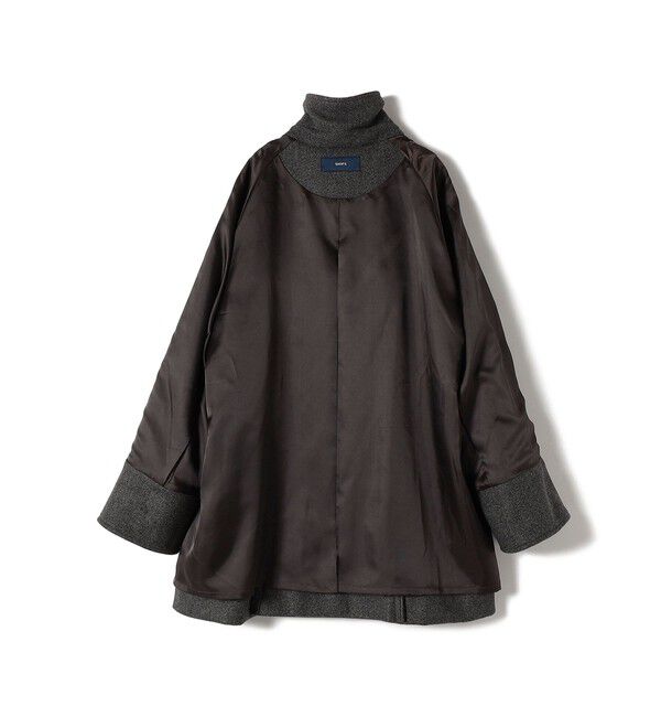 SHIPS for women「【WEB限定】〈手洗い可能〉ウール ライク ジャージー メルトン 2WAY Pコート」|ピーコート|