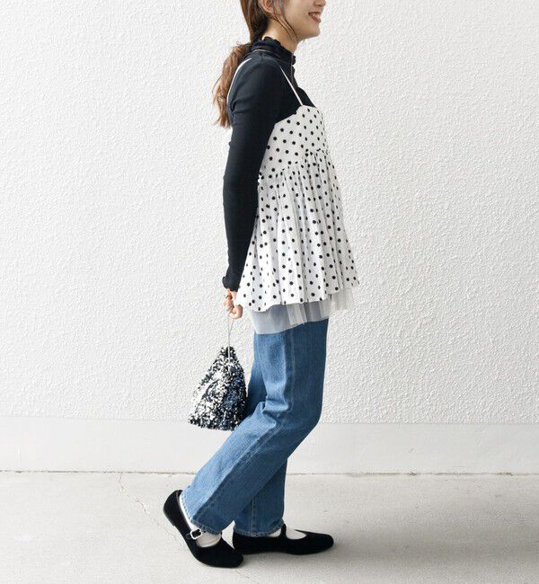 SHIPS any「bon_meur: フラワー エンブロイダリー キャミ ブラウス」|シャツ・ブラウス|