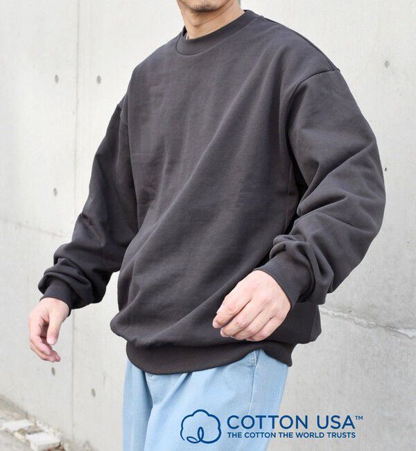 SHIPS any「SHIPS any: COTTON USA ルーズ クルーネック 裏毛 スウェット◇」|スウェット・ジャージ|グレー