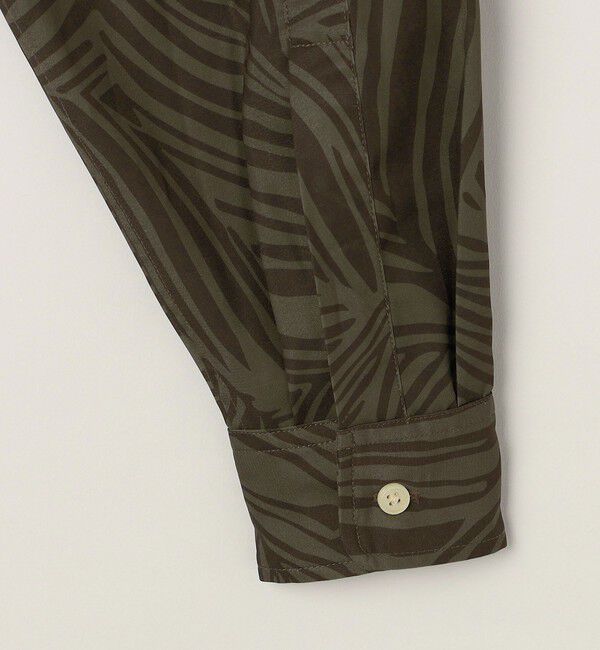 SHIPS any「SHIPS any: ダーク ボタニカル プリント バルーンスリーブ ルーズ シャツ◇」|シャツ・ブラウス|