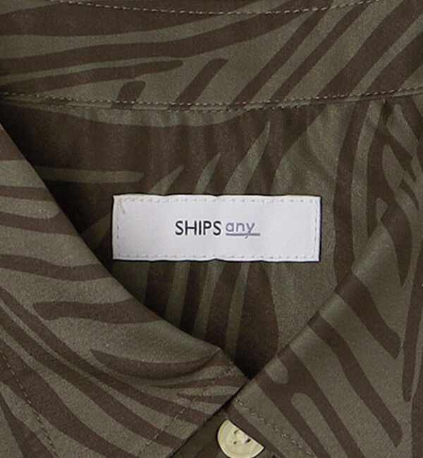 SHIPS any「SHIPS any: ダーク ボタニカル プリント バルーンスリーブ ルーズ シャツ◇」|シャツ・ブラウス|