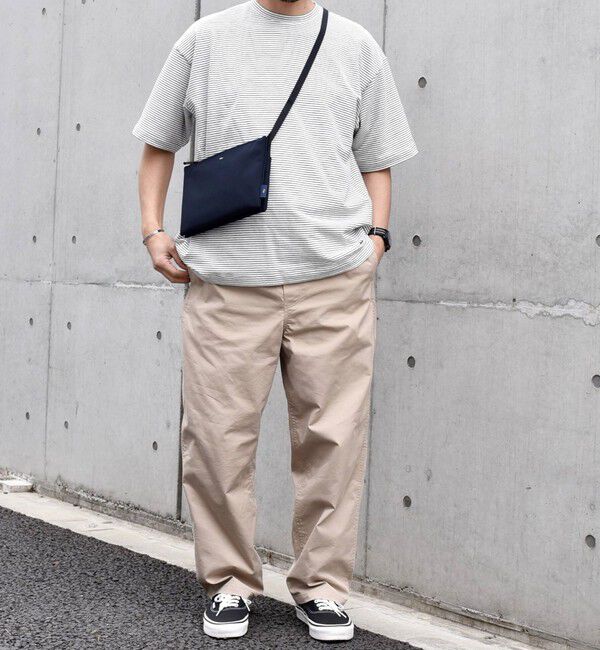 SHIPS any「SHIPS any: マイクロボーダー ミニ裏毛 ライト スウェット ライク Tシャツ◇」|Tシャツ・カットソー|