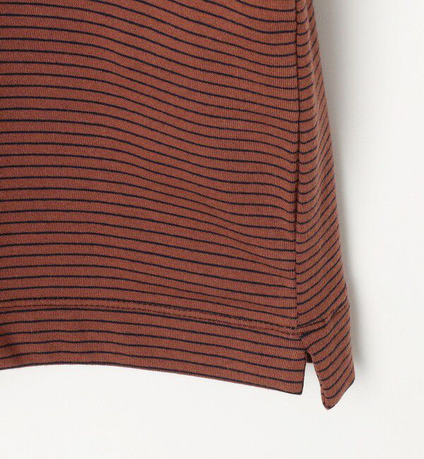 SHIPS any「SHIPS any: マイクロボーダー ミニ裏毛 ライト スウェット ライク Tシャツ◇」|Tシャツ・カットソー|