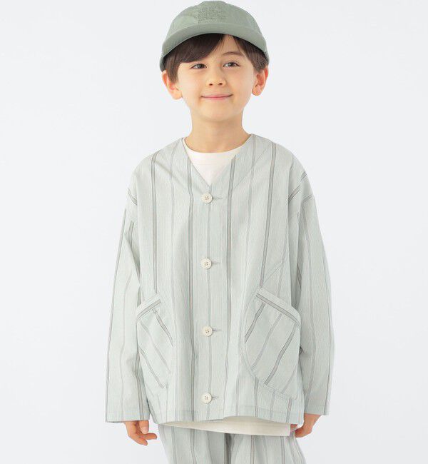SHIPS KIDS「SHIPS KIDS:100～130cm / カラーレス ワーク シャツ」|シャツ・ブラウス|ミント