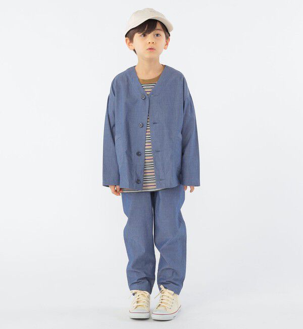 SHIPS KIDS「SHIPS KIDS:100～130cm / カラーレス ワーク シャツ」|シャツ・ブラウス|