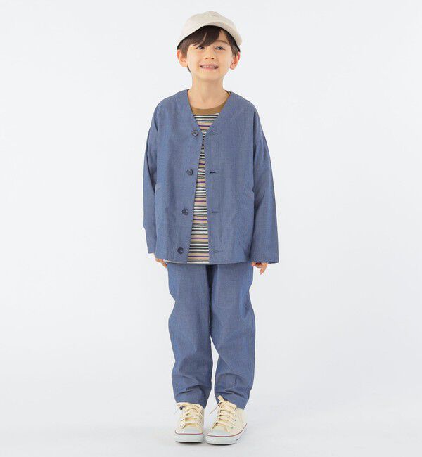 SHIPS KIDS「SHIPS KIDS:100～130cm / カラーレス ワーク シャツ」|シャツ・ブラウス|