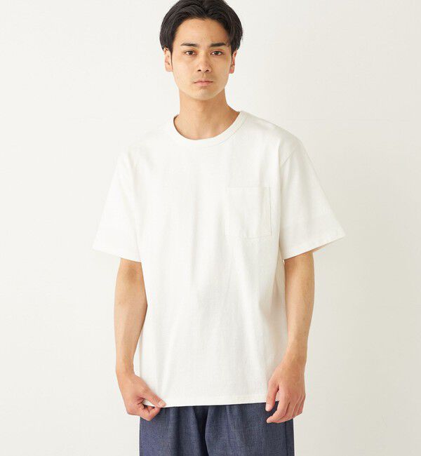 SHIPS Colors 「SHIPS Colors:USAコットン  ポケット TEE」|Tシャツ・カットソー|オフホワイト