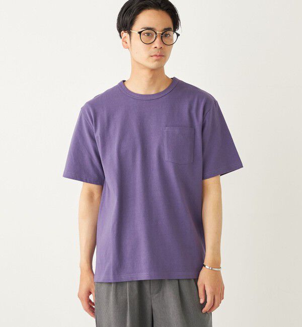 SHIPS Colors 「SHIPS Colors:USAコットン  ポケット TEE」|Tシャツ・カットソー|パープル