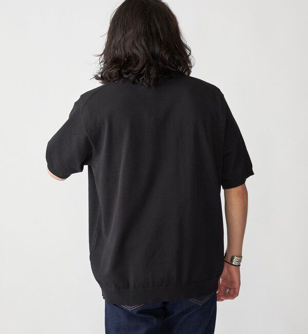 SHIPS「SHIPS: 〈手洗い可能〉 14ゲージ TEXBRID(R) リネン ニット Tシャツ」|ニット・セーター|