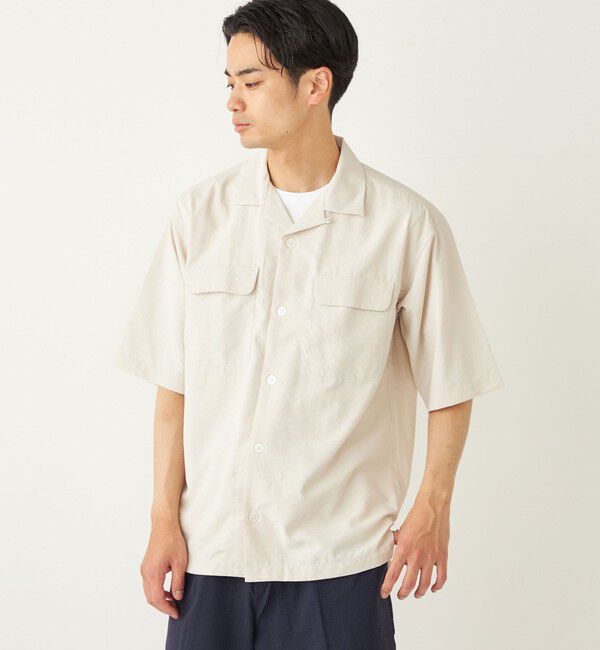 SHIPS Colors 「SHIPS Colors:〈洗濯機可能〉ダブルポケット サファリ シャツ」|シャツ・ブラウス|