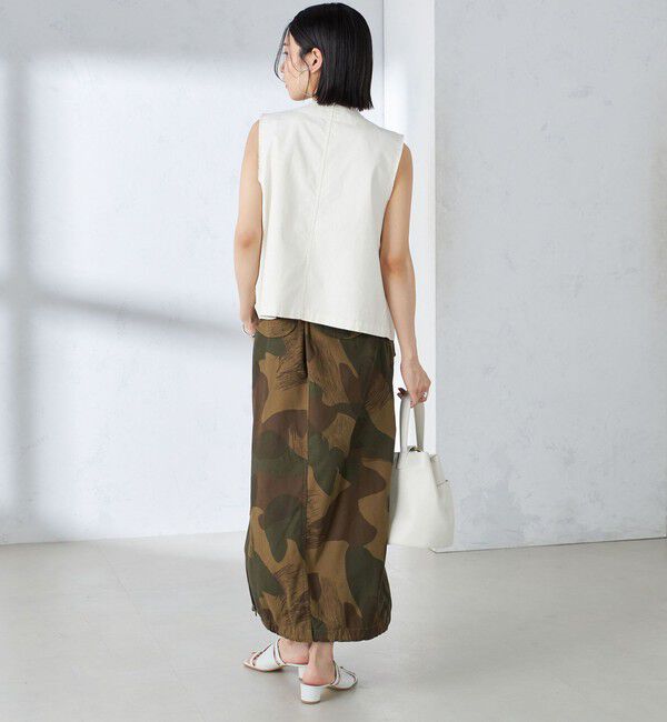 SHIPS for women「〈手洗い可能〉ミリタリー ショート ジレ」|ベスト・ジレ|