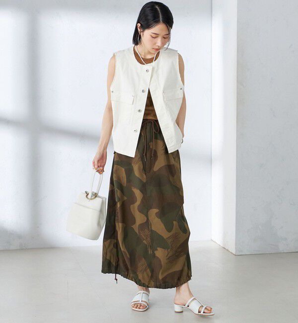 SHIPS for women「〈手洗い可能〉ミリタリー ショート ジレ」|ベスト・ジレ|