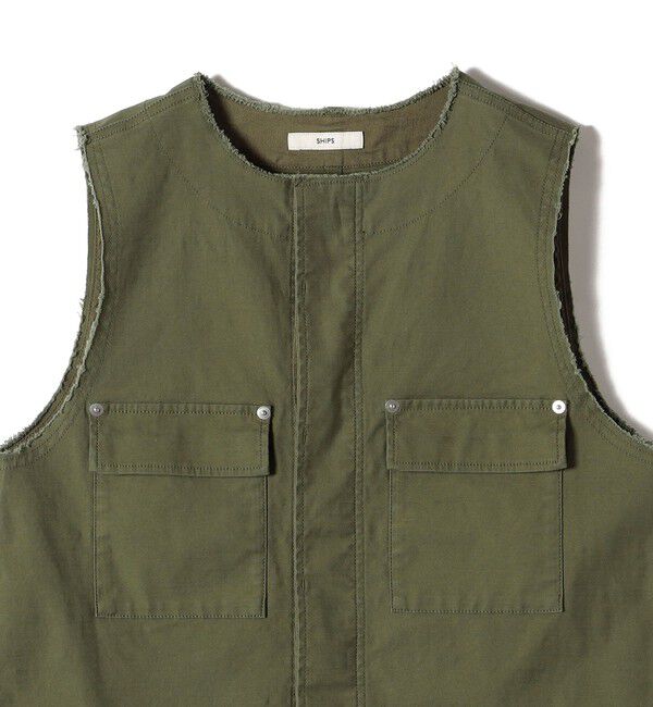 SHIPS for women「〈手洗い可能〉ミリタリー ショート ジレ」|ベスト・ジレ|