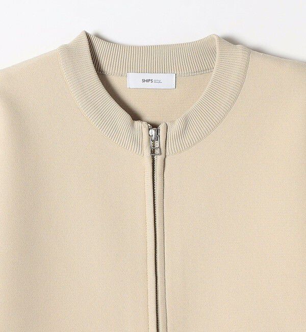 SHIPS any「《一部追加予約》【WEB限定】SHIPS any:〈手洗い可能〉ドルマン ジップ ブルゾン カーディガン」|カーディガン|