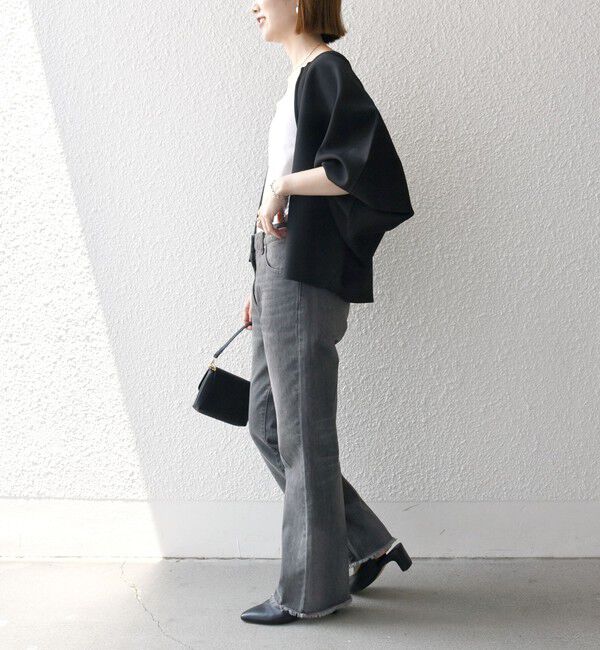 SHIPS any「《一部追加予約》【WEB限定】SHIPS any:〈手洗い可能〉ドルマン ジップ ブルゾン カーディガン」|カーディガン|