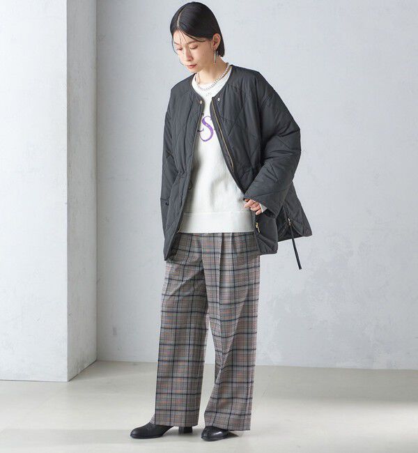 SHIPS for women「〈手洗い可能〉キルティング サイドジップ ブルゾン」|ブルゾン・スタジャン|