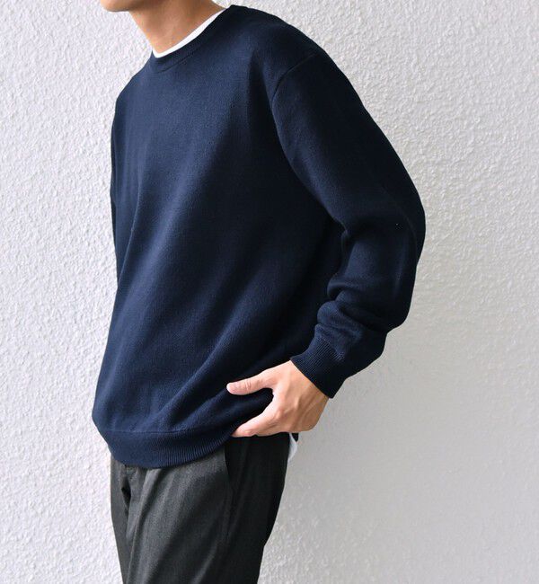 SHIPS any「SHIPS any: 〈手洗い可能〉コットン カシミヤ スウェットライク ニット 24FW◇」|ニット・セーター|