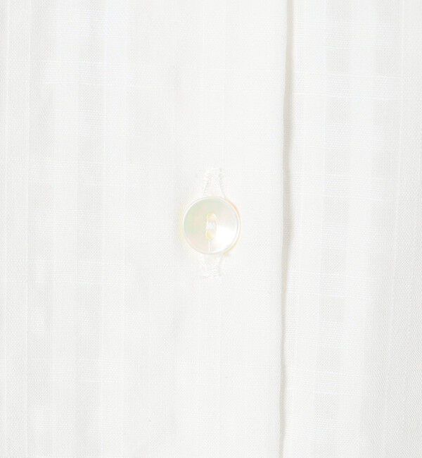 SHIPS for women「SHIPS Primary Navy Label〈手洗い可能〉ドビー チェック シアー ブラウス」|シャツ・ブラウス|