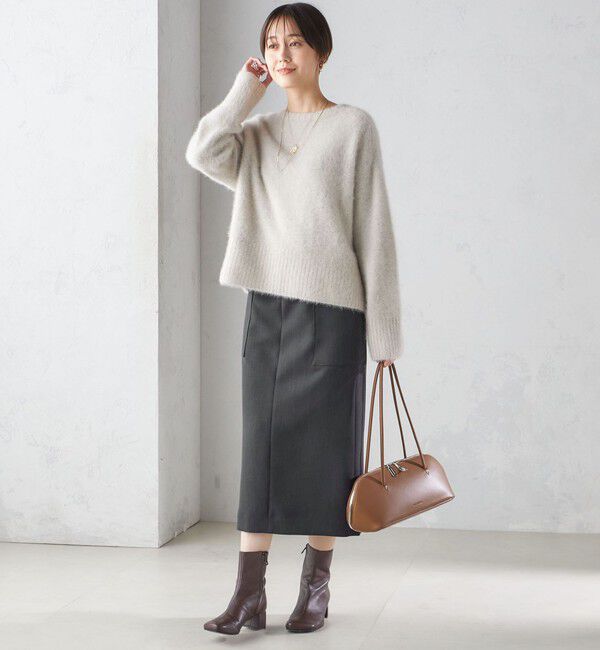 SHIPS for women「〈手洗い可能〉ウールライク ポケット タイト スカート」|スカート|