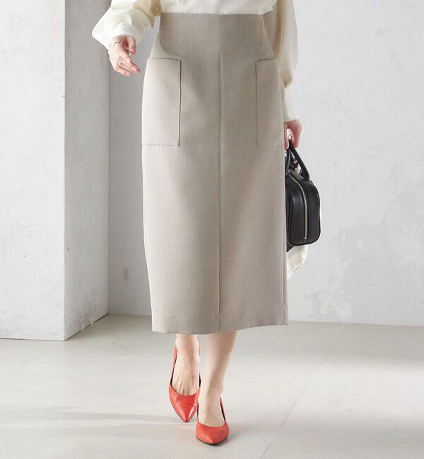 SHIPS for women「〈手洗い可能〉ウールライク ポケット タイト スカート」|スカート|