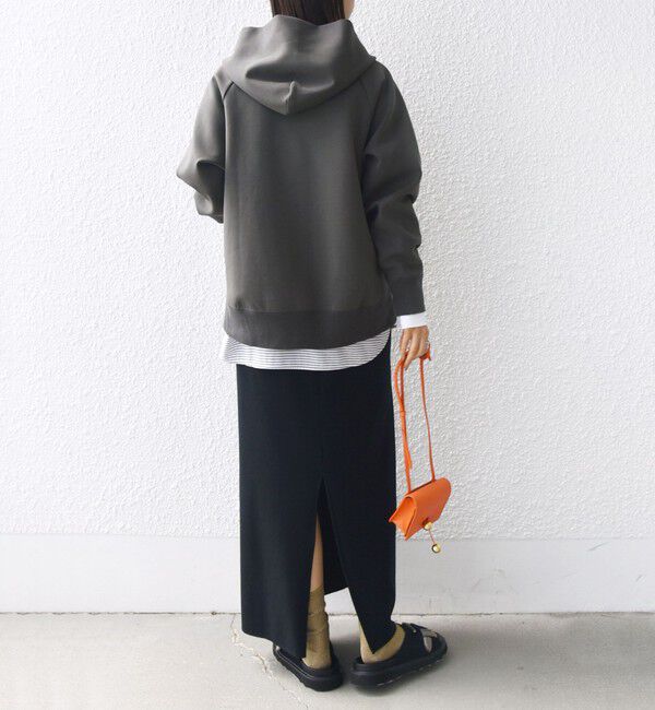 SHIPS for women「〈洗濯機可能〉ダンボール フーディー ジップ ブルゾン」|パーカー|