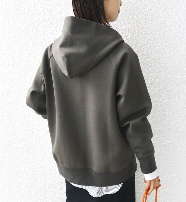 SHIPS for women「〈洗濯機可能〉ダンボール フーディー ジップ ブルゾン」|パーカー|