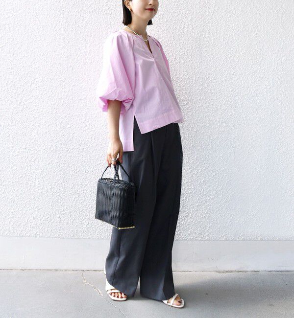 SHIPS for women「〈手洗い可能〉ストライプ バルーン ブラウス」|シャツ・ブラウス|