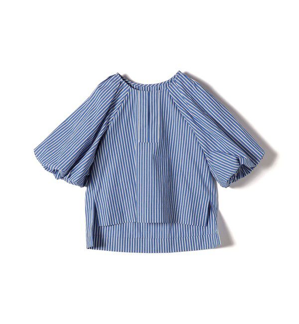 SHIPS for women「〈手洗い可能〉ストライプ バルーン ブラウス」|シャツ・ブラウス|
