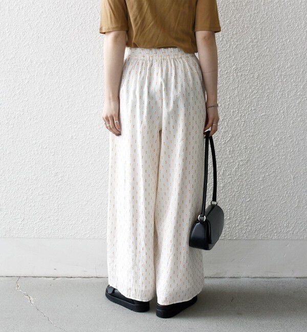 SHIPS any「SHIPS any:〈洗濯機可能〉ラメ ドビー ギャザー ワイド パンツ」|その他|