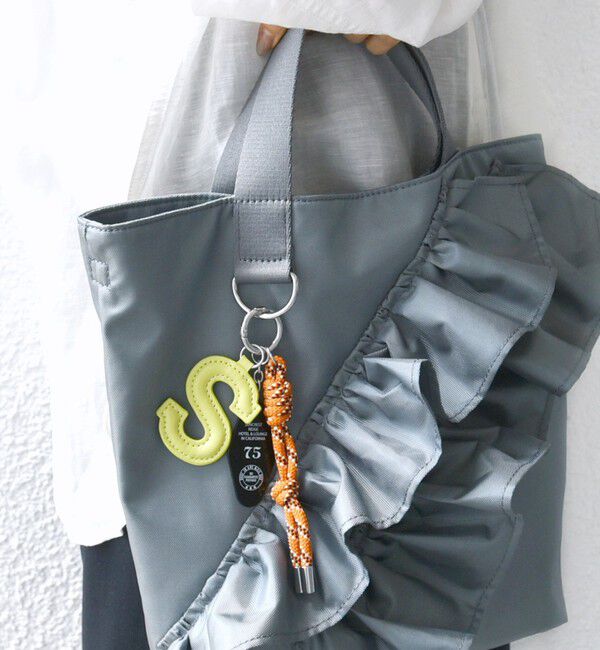 SHIPS for women「【WEB限定】チャーム 付き フリル トート」|トートバッグ|