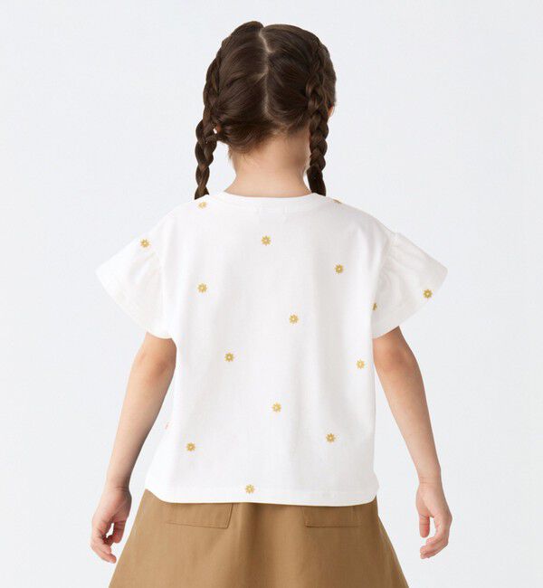 SHIPS Colors 「SHIPS Colors:80～130cm / リンク フラワー エンブロイダリー カットソー◇」|Tシャツ・カットソー|