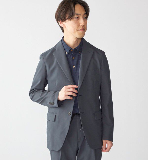 SHIPS「【WEB限定】SHIPS:〈手洗い可能〉ナチュラル ストレッチ エア セットアップ」|スーツ|