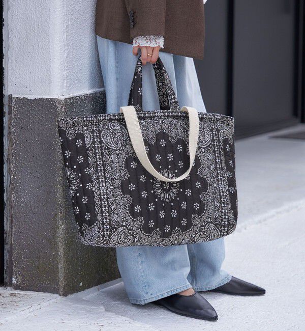 SHIPS for women「MALUS: バンダナ キルティング ビッグ トート バッグ」|トートバッグ|